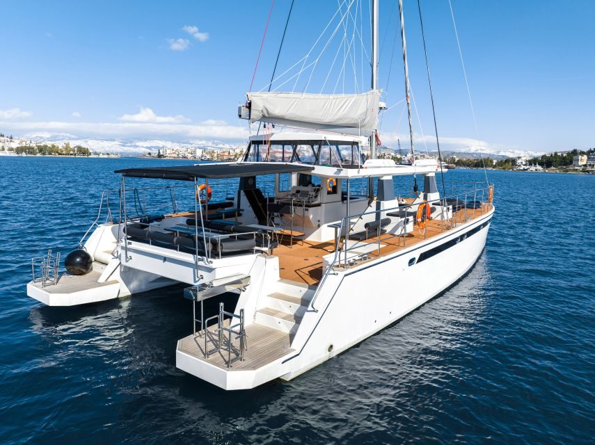 Santorini: Catamaran Caldera Cruise with Meal and Drinks - The 5-hour route: caldera sights to Red, White, and Mesa Pigadia