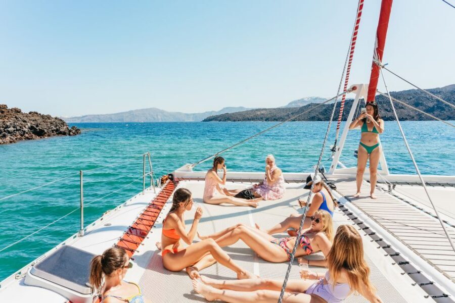 Santorini: Catamaran Tour with BBQ Dinner, Drinks, and Music - Price and value: why $93 feels fair for what you get