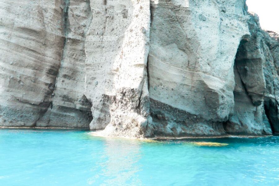 Santorini: Catamaran Tour with BBQ Meal and Unlimited Drinks - The Hot Springs Stop: Warm Water and Volcano Views