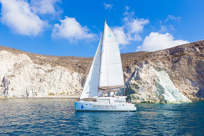 Santorini Classic Catamaran Cruise with BBQ, Drinks and Transfers - A heads-up before you go