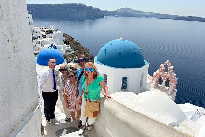 Santorini Highlights Private Tour - Getting picked up: hotels, Airbnbs, and cruise passengers at the cable car