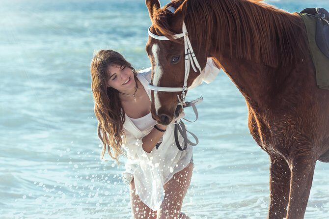 Santorini Horse Riding to Black Sandy Beach - Helmets and half-chaps: the gear that makes beach riding easier