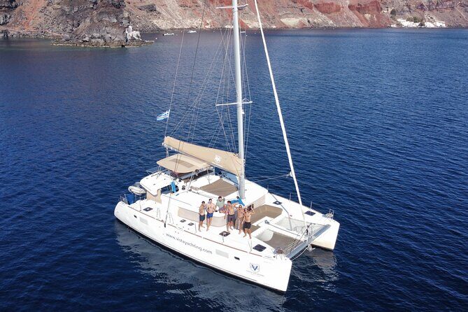 Santorini Platinum Catamaran Cruise with Meal, BBQ and Open Bar - What Food and Drinks Feel Like Onboard