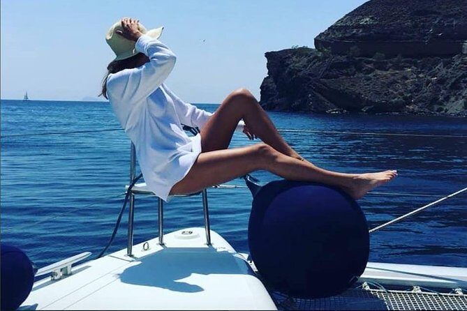 Santorini Platinum Catamaran Cruise with Meal, BBQ and Open Bar - Weather, Rough Seas, and Who This Cruise Fits Best