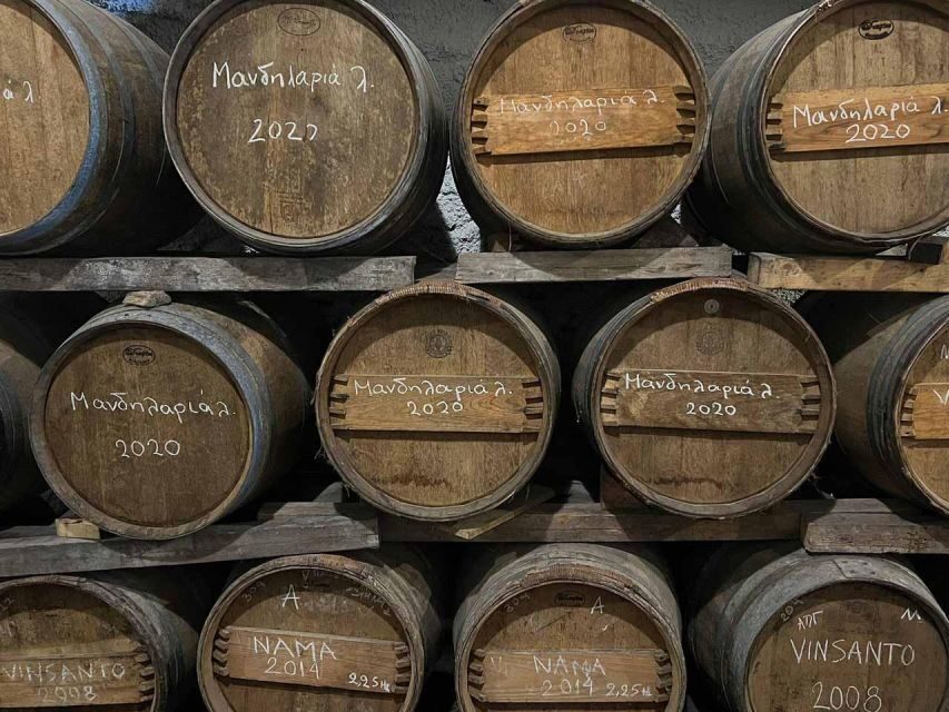 Santorini: Small-Group Sunset Wine Tour with Santo Winery - Guides and group vibe: small-group energy without the chaos