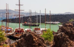 Santorini: Thirassia Islands and Volcano Guided Cruise - Thirassia Island and Manolas: calmer water, real village options