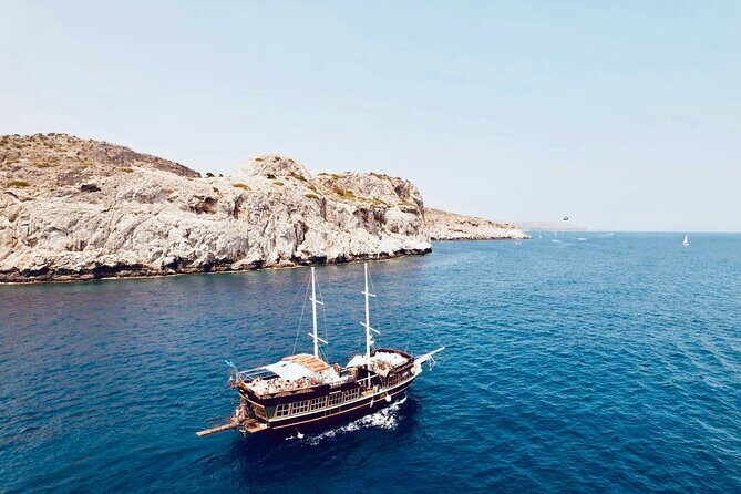 Sun & Sea 6 Hour All Inclusive Swimming Cruise with Greek BBQ & Unlimited Drinks - Rhodes Cruising Time: Harbour Views Between the Swim Stops
