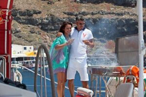 Sunset Sailing Catamaran Cruise in Santorini with BBQ and Drinks - Getting Picked Up: The Santorini Logistics Win