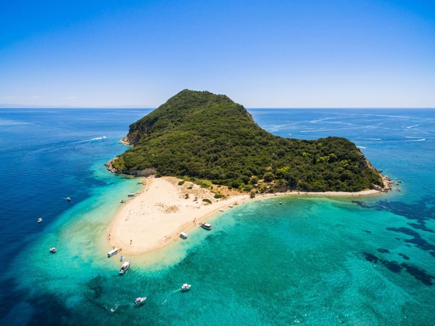 Zakynthos: Turtle Island & Keri Caves Glass-Bottom Boat Tour - The swim-stops strategy: two different water moods